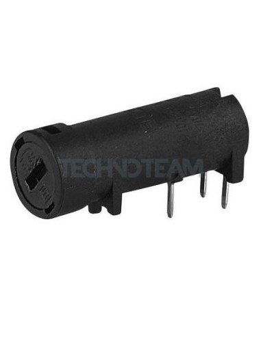 Base portafusibile orizzontale 5x20 da PCB