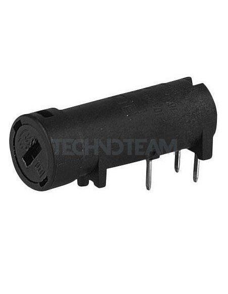 Base portafusibile orizzontale 5x20 da PCB