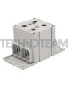 Blocco di distribuz.1polo IN:2x(300mm2) OUT:2x(300mm2) Cu