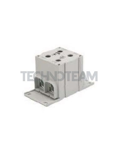 Blocco di distribuz.1polo IN:2x(300mm2) OUT:2x(300mm2) Cu