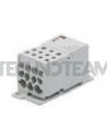 Block 1pole IN:1x(120mm2) OUT:2x(35mm2)5x(16mm2)4x(10mm2)Cu