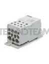 Block 1pole IN:1x(24x6mm) OUT:2x(35mm2)5x(16mm2)4x(10mm2)Cu