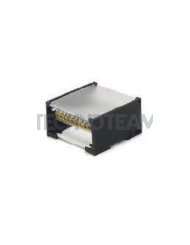 Blocco di distribuz.2poli 2x[IN:1x(16mm2) OUT:8x(10mm2)] Cu