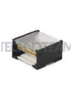 Blocco di distribuz.4poli 4x[IN:1x(16mm2) OUT:8x(10mm2)] Cu