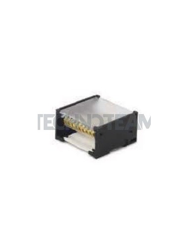 Blocco di distribuz.4poli 4x[IN:1x(16mm2) OUT:8x(10mm2)] Cu