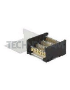Blocco di distribuz.4poli 4x[IN:1x(16mm2) OUT:8x(10mm2)] Cu 2