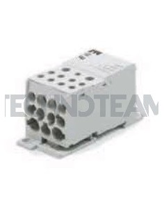 Blocco 1polo IN:1x(185mm2) OUT:2x(35mm2)5x(16mm2)4x(10mm2)Al