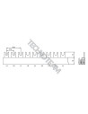 Busbar fork 2poles isolated 17,8mm/35,6mm 715
