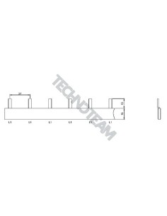 Barra forcella 1polo isolata 27mm ES S12708/16