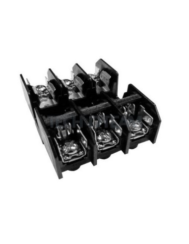 Fuse holder open type 600V CC 3P 30A screw connection
