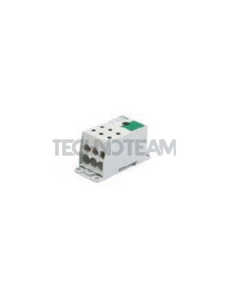 Distribution block 1pole IN:1x(240mm2) OUT:6x(50mm2) green