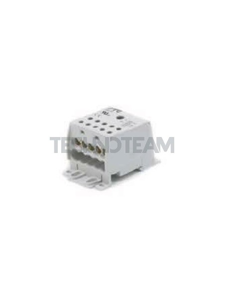 Distribution block 1pole IN:1x(70mm2) OUT:10x(16mm2) Cu