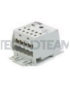Blocco di distribuz.1polo IN:1x(35mm2) OUT:10x(16mm2) Al