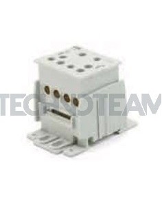 Distrub.block 1pole IN:1x(20x10mm) OUT:4x(25mm2)2x(35mm2) Cu