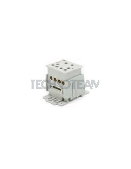 Distrub.block 1pole IN:1x(20x10mm) OUT:4x(25mm2)2x(35mm2) Cu