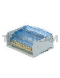 Distribution block 2poles 2x[IN:2x(16mm2) OUT:9x(10mm2)]