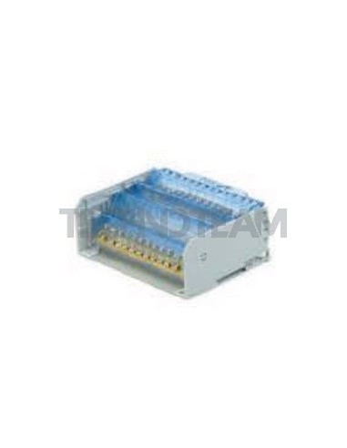 Distribution block 2poles 2x[IN:2x(16mm2) OUT:9x(10mm2)]