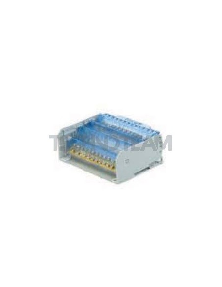 Blocco di distribuz.2poli 2x[IN:2x(16mm2) OUT:9x(10mm2)]