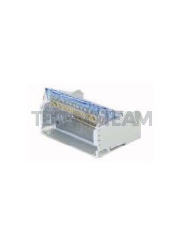 Blocco di distribuz.2poli 2x[IN:2x(16mm2) OUT:9x(10mm2)]