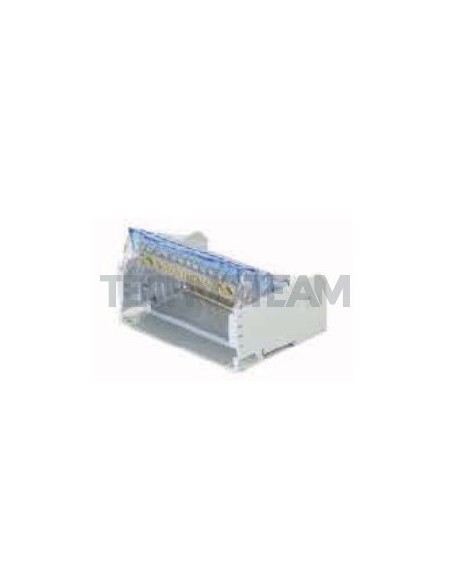 Blocco di distribuz.2poli 2x[IN:2x(16mm2) OUT:9x(10mm2)]