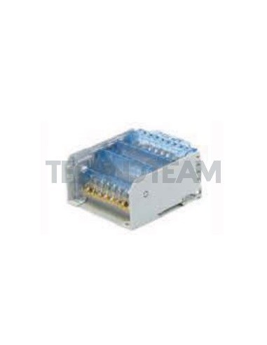 Blocco di distribuz.2poli 2x[IN:2x(16mm2) OUT:7x(10mm2)] Cu
