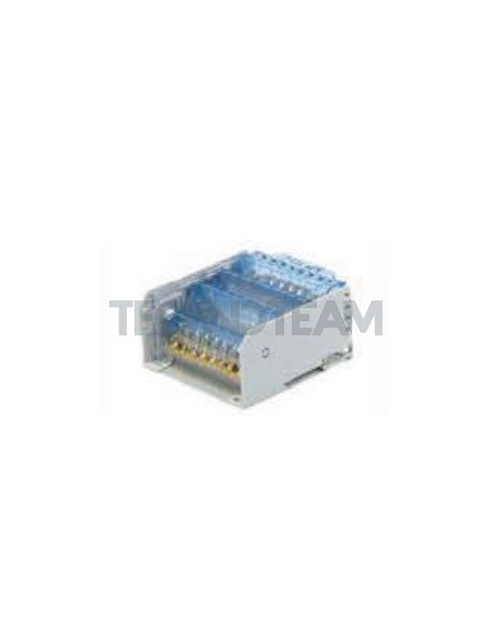 Distribution block 2poles 2x[IN:2x(16mm2) OUT:7x(10mm2)] Cu