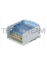 Distribution block 2poles 2x[IN:2x(16mm2) OUT:7x(10mm2)] Cu