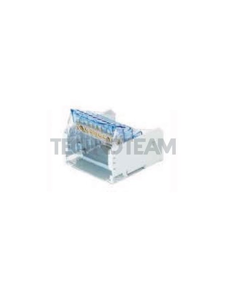 Distribution block 2poles 2x[IN:2x(16mm2) OUT:7x(10mm2)] Cu