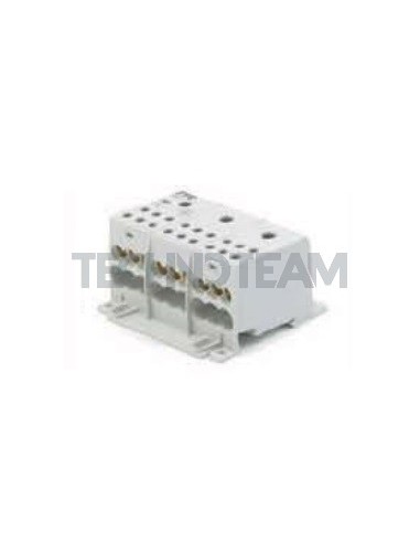 Blocco di distribuz.3poli 3x[IN:1x(70mm2) OUT:6x(16mm2)] Al
