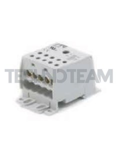 Distribution block 1pole IN:1x(70mm2) OUT:10x(16mm2) Al