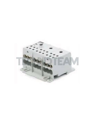 Blocco di distribuz.3poli 3x[IN:1x(35mm2) OUT:6x(16mm2)] Al