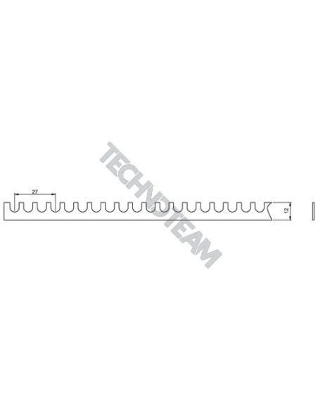 Busbar fork 1pole isolated 27mm 825k