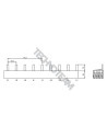 Barra pin 4poli isolata 17,8mm/71,2mm 716S/16