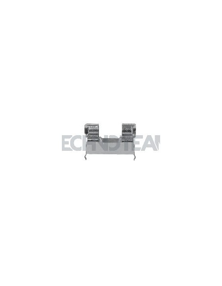 Fuse holder 5x20 open for PCB with curved pins