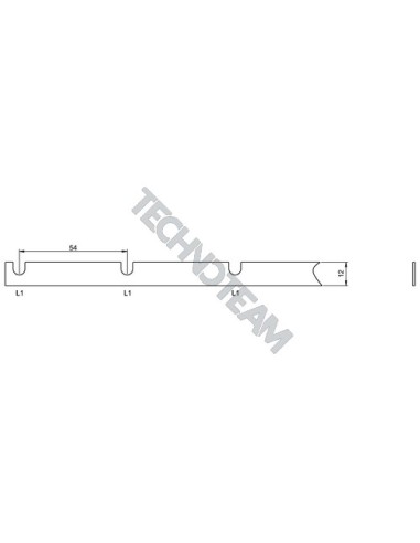 Busbar fork 1pole isolated 54mm 3540