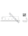 Busbar insolated pin 1pole 1000VDC 18mm2 6x17,8mm 90° UL