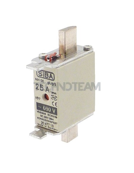 Fusibile NH000/NH00C gG 690V doppio indicatore 10A