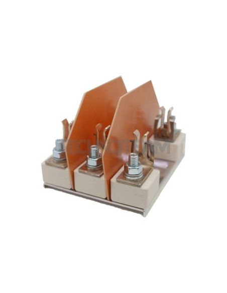 Fuse holder metal/ceramic NH00 160A 3poles + separators