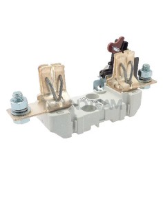 Base poliestere NH2 1polo+micro fissaggio guida DIN o a vite