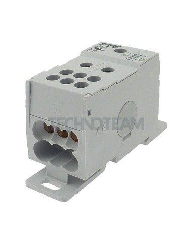 Blocco di distribuz.1polo IN:1x(10-70mm2) OUT:6x(2,5-25mm2)