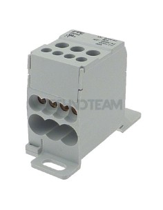 Distrub.block 1pole IN:3x(2,5-25mm2) OUT:4x(2,5-6mm2) Al