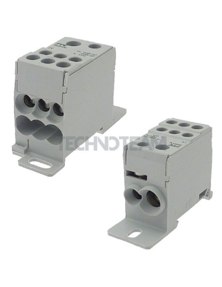 Distrub.block 1pole IN:1x(35mm2)1x(16mm2) OUT:6x(16mm2)blu