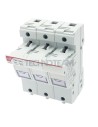 Base portafusibile 14x51 690VAC 750VDC IEC 750V AC UL 3poli
