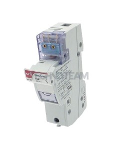 Fuse holder 14x51 1p 750VAC/DC UL switch (fusing+ presence)