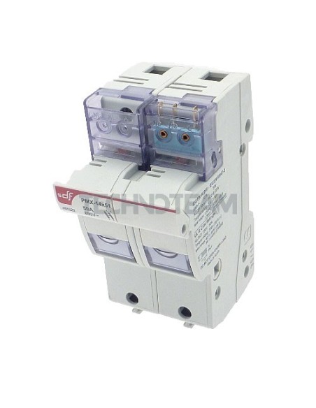 Base 14x51 2p 750VAC/DC UL micro(fusione+presenza)