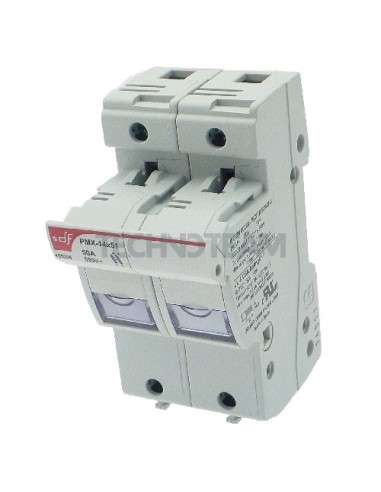 Fuse holder 14x51 690VAC 750VDC IEC 750V AC UL 2poles