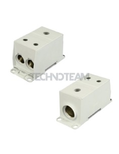Blocco di distribuz.1polo IN:1x(240mm2) OUT:2x(120mm2) Cu