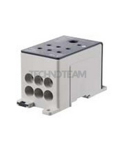 Blocco distribuz. 1 polo IN:1x(35-120mm2) OUT:6x(2,5-35mm2)