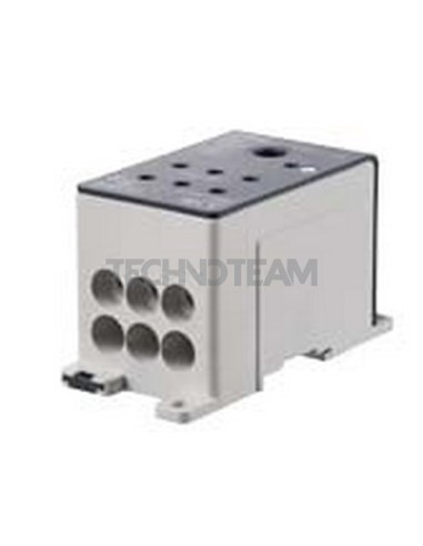 Blocco distribuz. 1 polo IN:1x(35-120mm2) OUT:6x(2,5-35mm2)