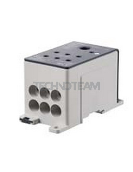 Blocco distribuz. 1 polo IN:1x(35-120mm2) OUT:6x(2,5-35mm2)